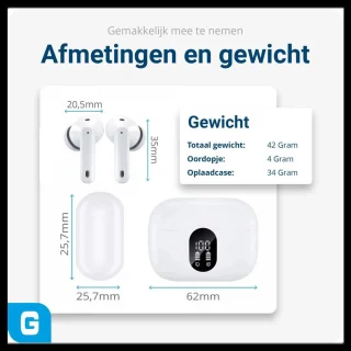 SBG Duo Pack Draadloze Oordopjes Wit