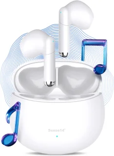 Sense14 TW200 Draadloze Noise Cancelling Oordopjes Wit
