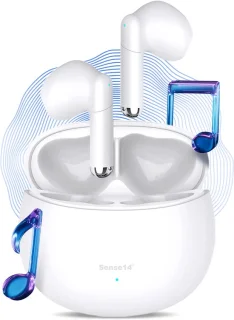 Sense14 TW200 Draadloze Noise Cancelling Oordopjes Wit