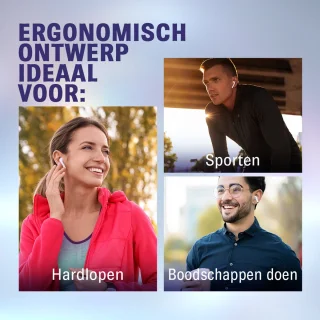 Sense14 TW200 Draadloze Noise Cancelling Oordopjes Zwart