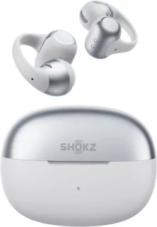 Shokz OpenDots 2 open-ear clip-on oortjes grijs