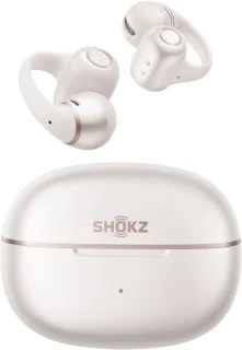 Shokz OpenDots 2 open-ear clip-on oortjes wit