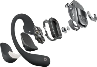 Shokz OpenFit 2 Draadloze Open-Ear Sporthoofdtelefoon Zwart