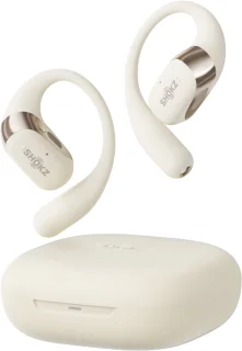 Shokz OpenFit 2 Draadloze Sporthoofdtelefoon Beige
