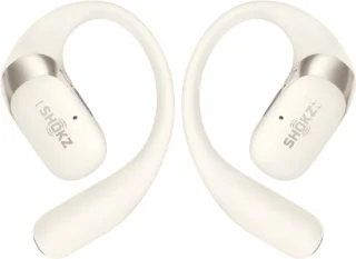 Shokz OpenFit 2 Draadloze Sporthoofdtelefoon Beige