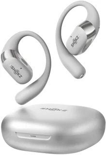Shokz OpenFit 2+ Draadloze Sporthoofdtelefoon Grijs