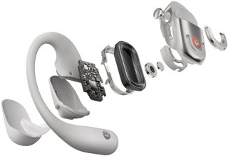 Shokz OpenFit 2+ Draadloze Sporthoofdtelefoon Grijs