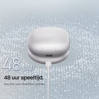 Shokz OpenFit 2+ Draadloze Sporthoofdtelefoon Grijs