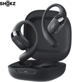 Shokz OpenFit 2+ open-ear sporthoofdtelefoon - zwart
