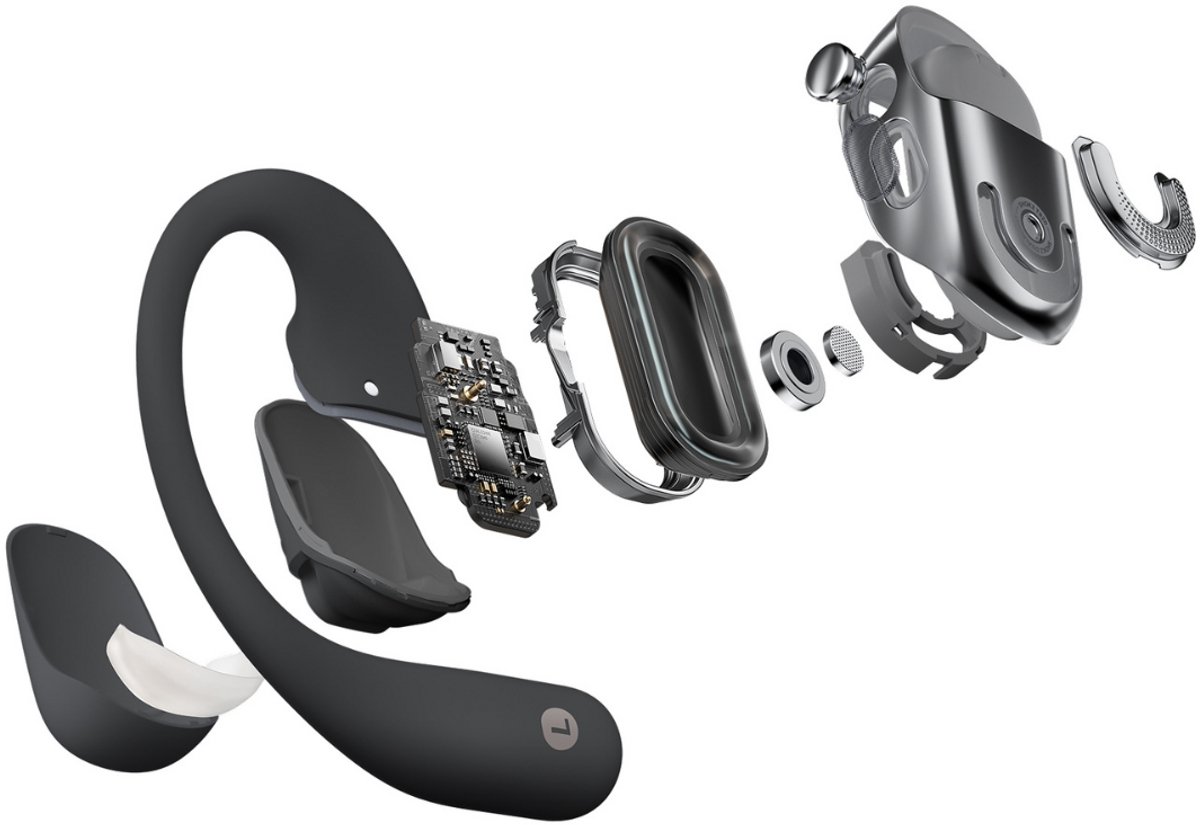 Shokz OpenFit 2+ Sporthoofdtelefoon Zwart
