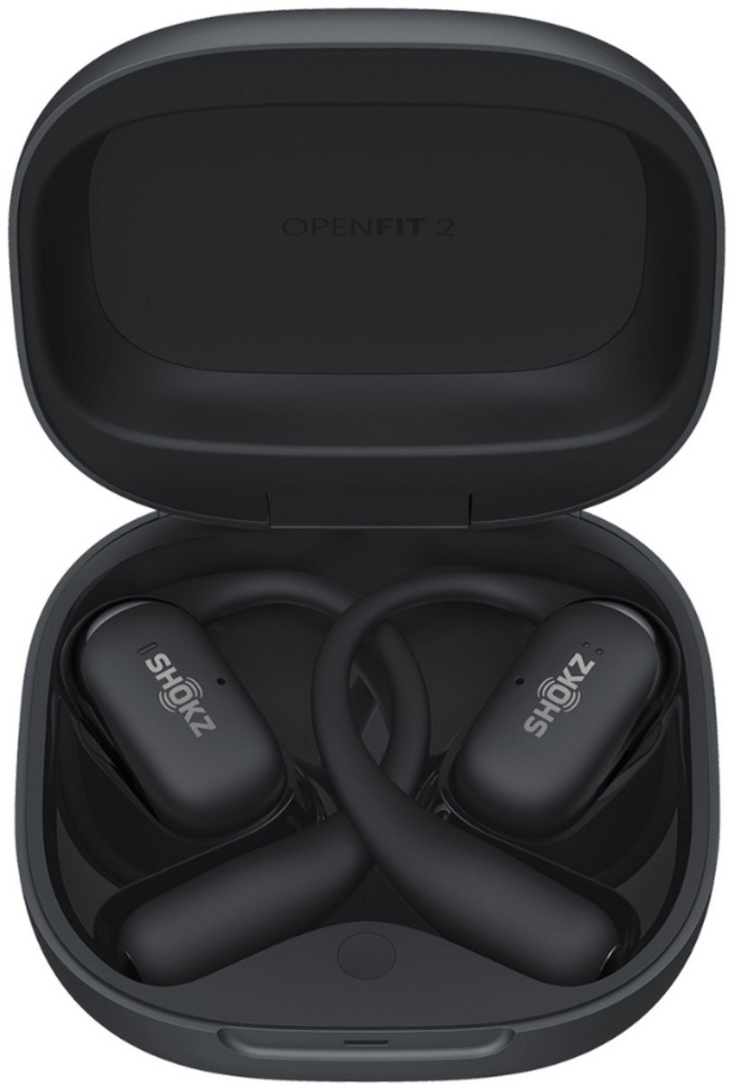 Shokz OpenFit 2+ Sporthoofdtelefoon Zwart