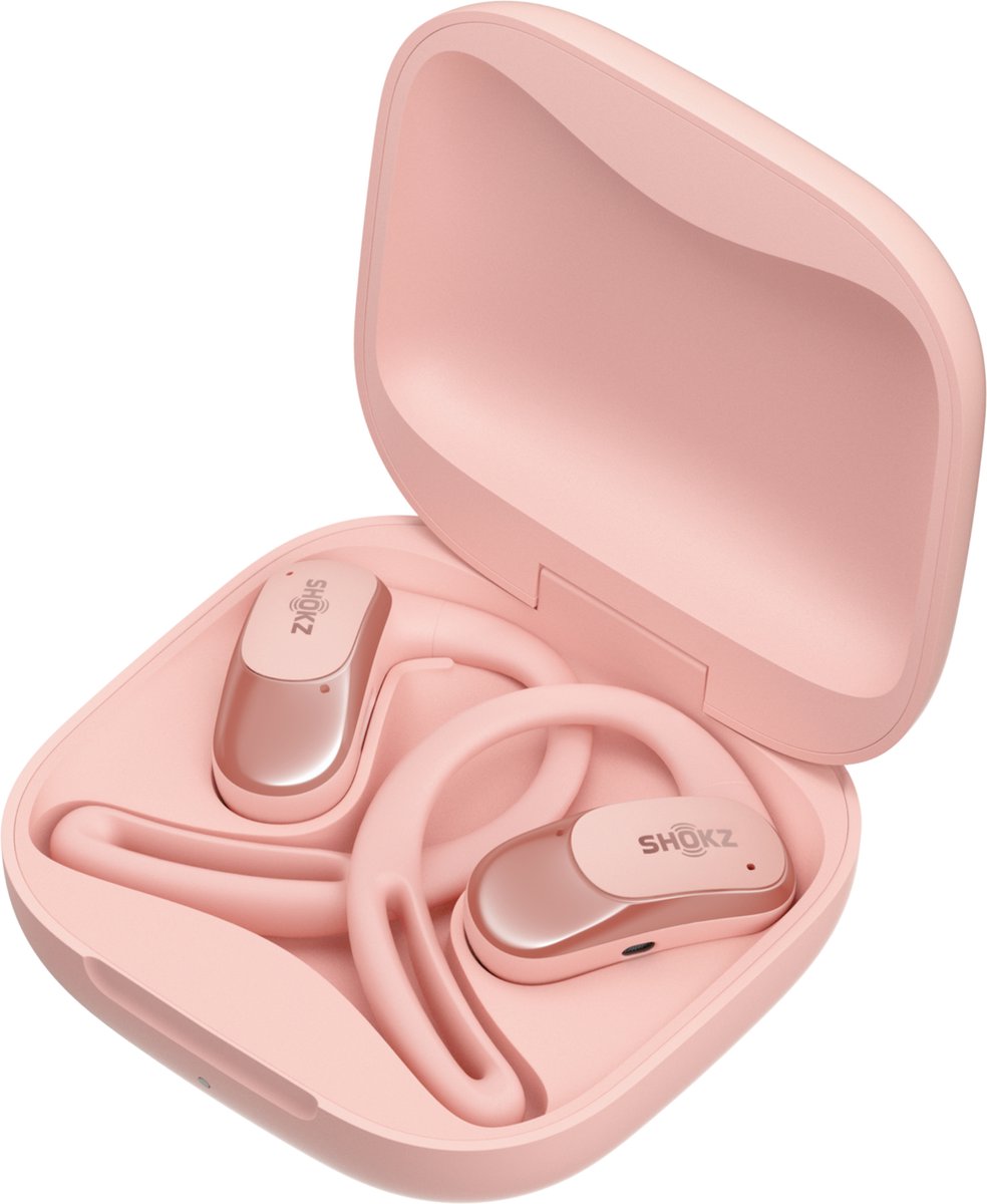 Shokz OpenFit Air Draadloze Sporthoofdtelefoon Roze