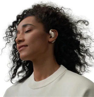 Shokz OpenFit Sporthoofdtelefoon Beige