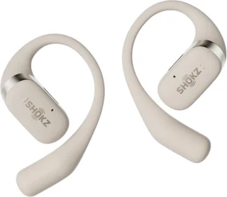Shokz OpenFit Sporthoofdtelefoon Beige