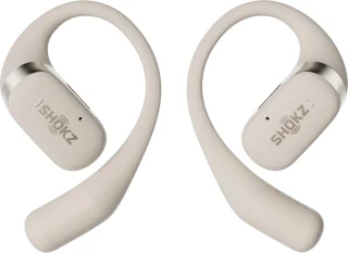 Shokz OpenFit Sporthoofdtelefoon Beige