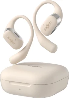 Shokz OpenFit Sporthoofdtelefoon Beige