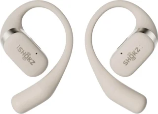 Shokz OpenFit Sporthoofdtelefoon Beige