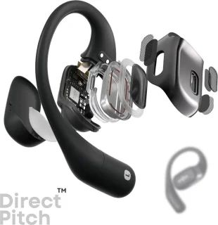 Shokz OpenFit Sporthoofdtelefoon Zwart