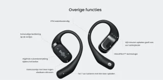 Shokz OpenFit Sporthoofdtelefoon Zwart