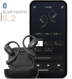 Shokz OpenFit Sporthoofdtelefoon Zwart