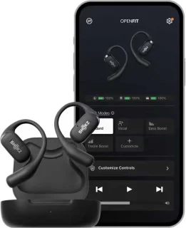 Shokz OpenFit Sporthoofdtelefoon Zwart