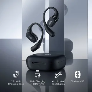 Shokz OpenFit Sporthoofdtelefoon Zwart