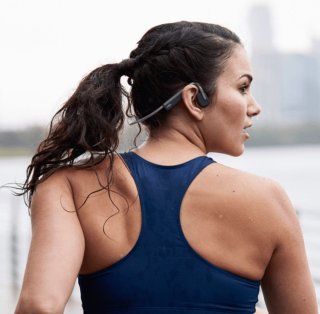 Shokz OpenMove Sporthoofdtelefoon Grijs