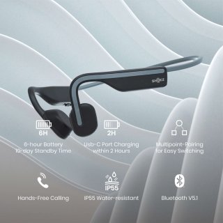 Shokz OpenMove Sporthoofdtelefoon Grijs
