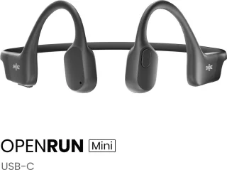 Shokz OpenRun Mini USB-C Sporthoofdtelefoon Zwart
