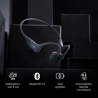 Shokz OpenRun Mini USB-C Sporthoofdtelefoon Zwart