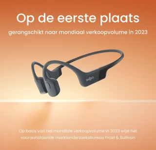 Shokz OpenRun Mini USB-C Sporthoofdtelefoon Zwart