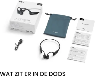 Shokz OpenRun Mini USB-C Sporthoofdtelefoon Zwart