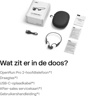 Shokz OpenRun Pro 2 Mini Sporthoofdtelefoon Zwart