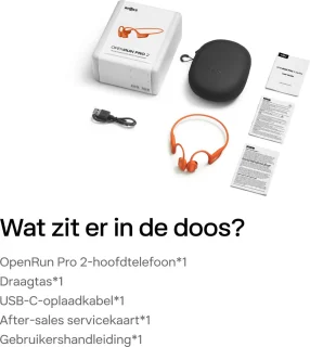 Shokz OpenRun Pro 2 Sporthoofdtelefoon Oranje