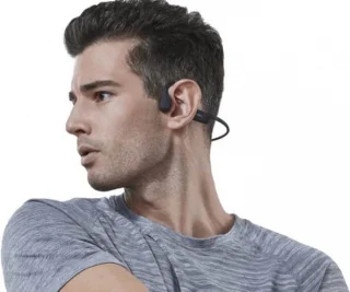 Shokz OpenRun Sporthoofdtelefoon Grijs