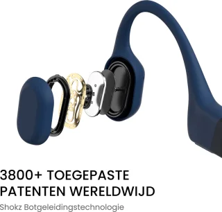 Shokz OpenRun USB-C Sporthoofdtelefoon Blauw