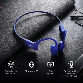 Shokz OpenRun USB-C Sporthoofdtelefoon Blauw