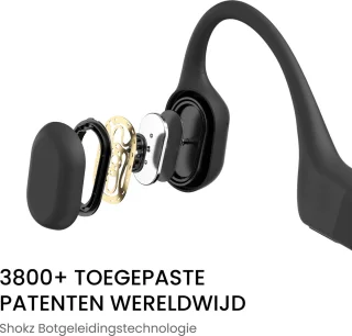 Shokz OpenRun USB-C Sporthoofdtelefoon Zwart