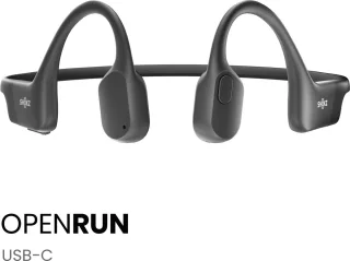Shokz OpenRun USB-C Sporthoofdtelefoon Zwart