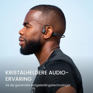 Shokz OpenRun USB-C Sporthoofdtelefoon Zwart