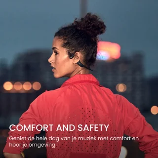 Shokz OpenRun USB-C Sporthoofdtelefoon Zwart