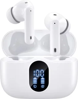 Siltcon SoundWave Pro 1 Draadloze Bluetooth Oordopjes Wit