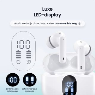 Siltcon SoundWave Pro 1 Draadloze Bluetooth Oordopjes Wit