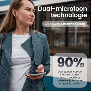 Siltcon SoundWave Pro 1 Draadloze Bluetooth Oordopjes Zwart