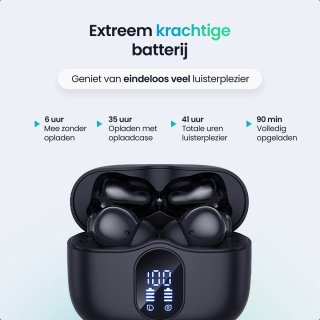 Siltcon SoundWave Pro 1 Draadloze Bluetooth Oordopjes Zwart
