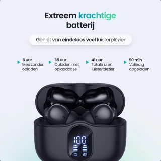 Siltcon SoundWave Pro 1 Draadloze Bluetooth Oordopjes Zwart