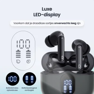 Siltcon SoundWave Pro 1 Draadloze Bluetooth Oordopjes Zwart