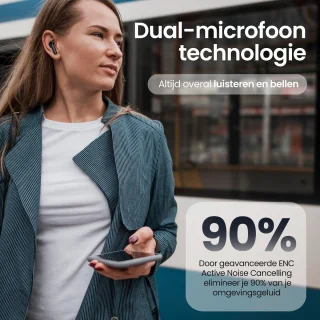 Siltcon SoundWave Pro 2 Draadloze Bluetooth Oordopjes Zwart