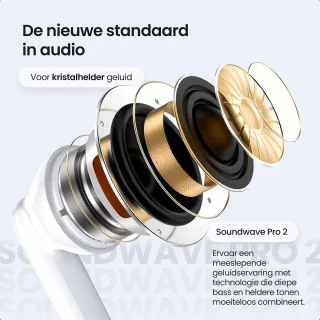 Siltcon SoundWave Pro 2 Draadloze Oordopjes Wit