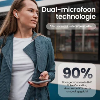 Siltcon SoundWave Pro 2 Draadloze Oordopjes Wit